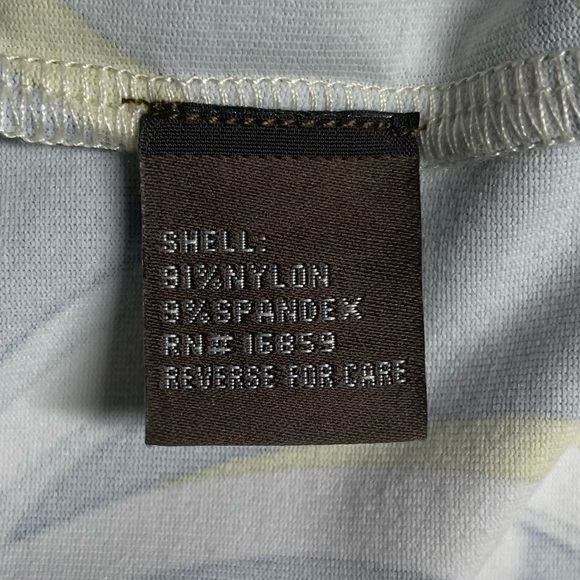 J McLaughlin Blue Green Yellow S Retro Print Catalina Cloth Sheath Dress in EUC - Picture 7 of 8